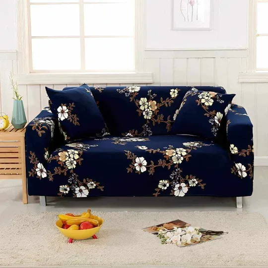 Luxary Flower Printed Sofa cover 031